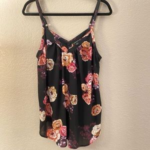 Torrid Floral Chiffon Tank